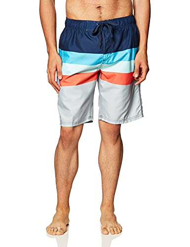 Image of Kanu Surf Men's Big Viper Extended Size Stripe Swim Trunk