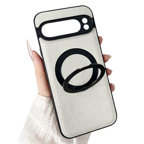 AGENIUS�EFor Pixel11 Pro �P�[�X �ϏՌ� �J�o�[ PU���U�[�P�[�X ��̌^�����O�t�� �X�^���h�@�\ Qi���C�����X�[�d�Ή� ������ For �s�N�Z��11 �v��(�z���C�g)