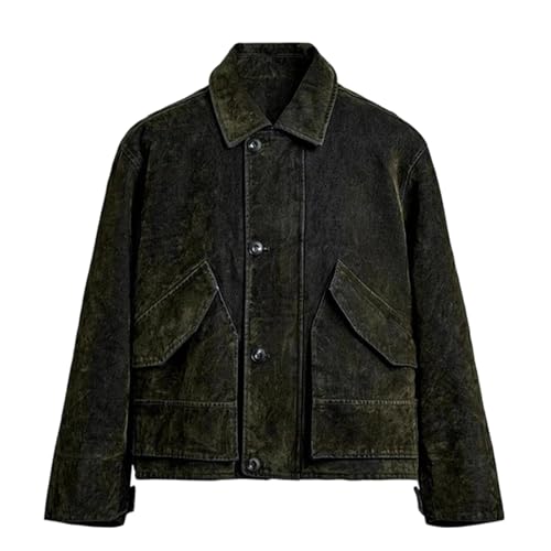 Veste cargo homme légère fausse polaire sergé fermeture éclair