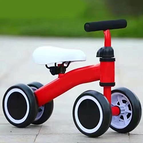 Moageme Kinder Laufrad Lauflernrad Erstes Fahrrad Mit 4 Räder Ohne | Baby Rutschrad Spielzeug Für Jungen Mädchen 1-3 Jahren | Höhenverstellbarer Lenker | Geburztag Weinachten Geschenk Für 12-36 onate – Bild 5