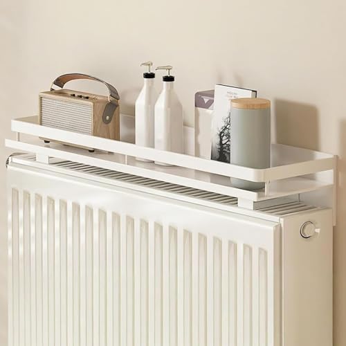 Étagère suspendue pour radiateur de salon installée derrière le canapé 60cm