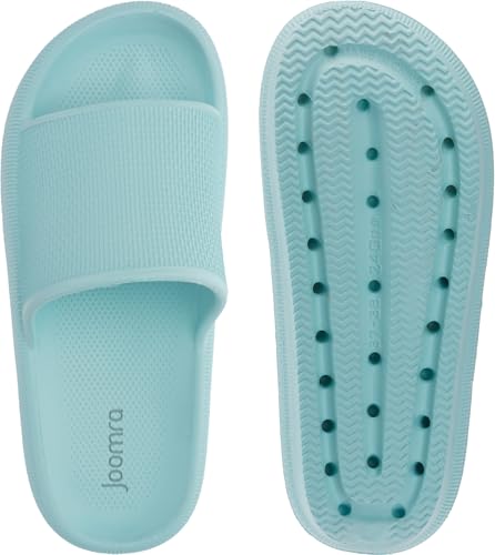 image for Joomra Womens Shower Slides Slippers Foam Cushioned Bath Sandals Puffy