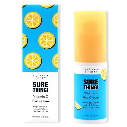 Elizabeth Mott - Sure Thing! Vitamin C Hydrating Eye Cream - Cruelty Free Eye Cream for Dark Circles and Puffiness, Vegan, Fragrance-Free Skincare Product, 15 ml (0.5 oz)
