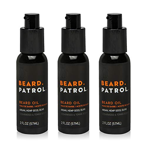 Beard Patrol Men's Beard Oil Softens, Smooths & Strengthens Beard