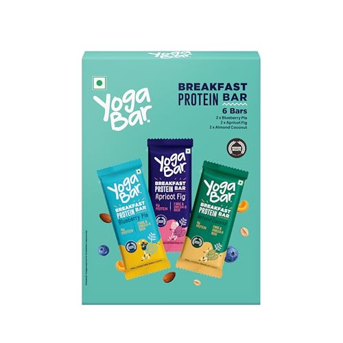 Yogabar Breakfast Bars Variety Pack | Daily Protein Snack | High Energy & Nutrition Bars | 8g...