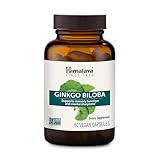 Himalaya Ginkgo Biloba, 60 Day Supply - Herbal Brain Supplements for Memory and Focus Support - Vegan, Gluten Free, 120 mg, 60 Capsules