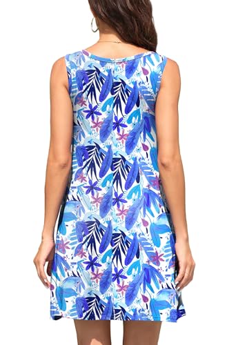 Image of WEACZZY Women Summer Casual Swing T Shirt Dresses Beach Cover up Loose Dress