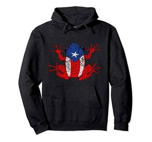 Distressed Puerto Rican Se Levanta Island Pride Hoodie