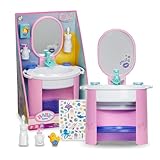 BABY born Waschbecken - Puppenwaschtisch inkl. Zahnbürste & Seifenspender - Mit echtem Wasser - Benötigt keine Batterien - Hochwertiges Puppenzubehör für Puppen der Größe 36 cm & 43 cm