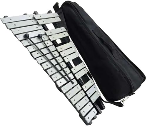 Glockenspiel,30 Note Aluminum Plate Xylophone With Hammers And Percussion Instruments