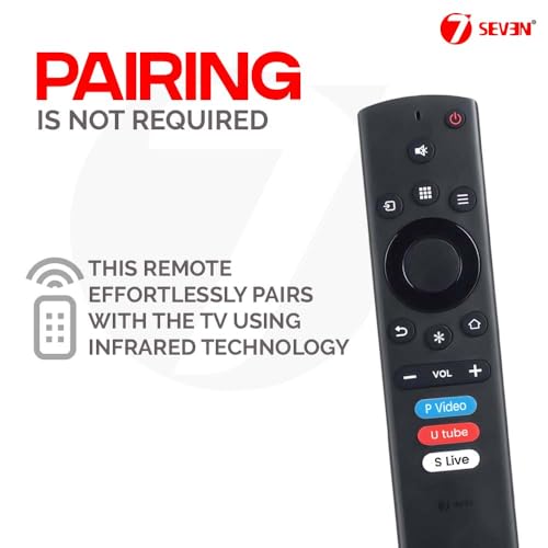 Image of 7SEVEN Compatible with Thomson 9A Series Tv Remote Control Suitable for 32PATH0011 40PATH7777 43PATH0009 43PATH4545BL Part Number Model's Only - No Voice Command, Plug & Play Control