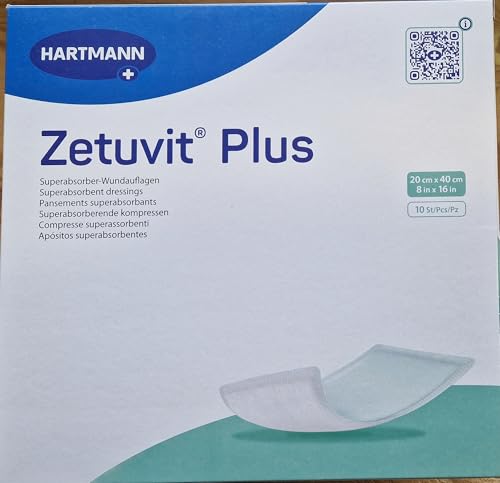 ZETUVIT Plus extrastarke Saugkompr.steril 20x40 cm
