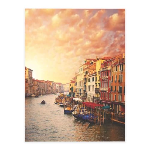 AUGUSTRUSH Venedig Kanal Kristall-Aufkleber Klebefolie 26,5x20cm