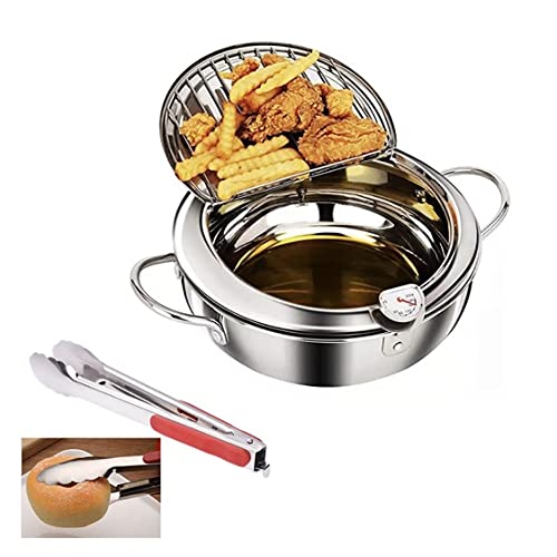 Buy Universe Lights 304 Stainless Steel Japanese Style Deep Frying Pan