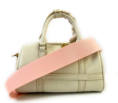 Image of Purse Strap Replacement for Crossbody Bags & Handbags | Premium Webbing with Silver Hardware Clip-On Installation Adjustable Length Comfortable Wide Guitar Style Strap