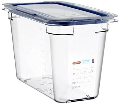 ARAVEN Contenedor de policarbonato con tapa 1/3 (1/3 H 200)