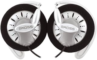 Koss KSC75 Clip-On Stereo Headphones for iPod, iPhone, MP3 and Smartphone - Black / Silver