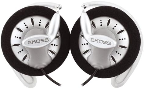Koss KSC75 Clip-On Stereo Headphones for iPod, iPhone, MP3 and Smartphone - Black / Silver