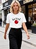 hohololo T Shirt Women Be Kind Print Shirts Ladies Casual Crewneck Short Sleeve Tee Summer Tops (White1,S) #4
