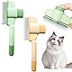 2 x Haustierkämme für Katzen, Flohkamm für Hunde, Edelstahl-Metallzahnkamm für Haarausfall und Verfilzungen, langlebige, selbstreinigende Haustierkämme für die Fellpflege