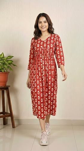 Image of Women's Casual Rayon Anarkali Kurta for Women & Girls| Women's Kurtas & Kurtis