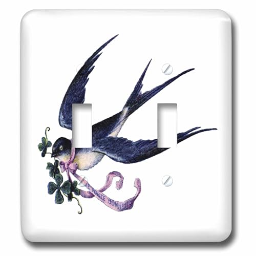 French Good Luck Bird interrupteur de type double pour rénovation - 2