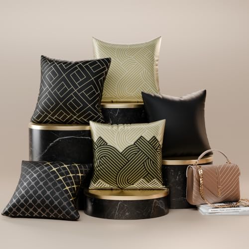 Image of Stoa Paris Cushion Cover Set of 5, Home Decor for Sofa, Bed & Living Room, Digital Printed Cushion Cover 16 Inch x 16 Inch, Soft Touch Finish, Hidden Zip Closure, Anastasia's Waltz - Anastasia