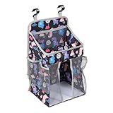 NOLITOY Schwarze aus Dickem Polyester Langlebige Federwiege Organizer Tasche für Kinderbett...