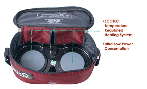 Image of Ecoline Q4, Electric Lunch Box,Capacity 1400ml (Maroon)