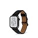 Produktbild Artwizz WatchBand Leather kompatibel mit Apple Watch 10 [42mm] 9 8 7 [41mm] SE 6 5 4 [40mm] 3 2 1 [38mm] Leder Armband mit Adapter, Schwarz