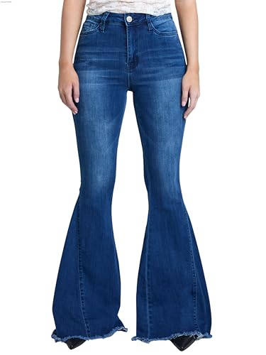 YMI Womens Jeans Gigi High-Rise Extreme Fit & Flare, N02, 9 Blue