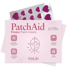 Hydrocolloid Fast-Acting Pimple Spot Treatment Heart-Shaped Patch with Tea Tree Oil by PatchAid 72 Count