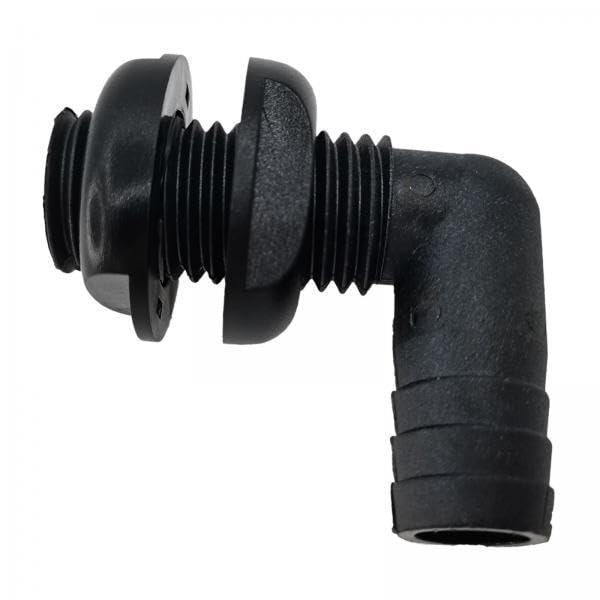 Conector pasacascos de 3/4 pulgadas para barcos y caravanas en pack de 2 unidades