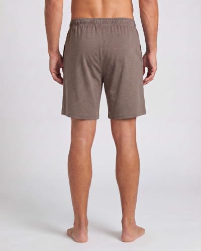 Image of Real Essentials 3 Pack: Mens Cotton Ultra-Soft Knit Sleep Pajama Shorts & Lounge Wear (Available In Big & Tall)