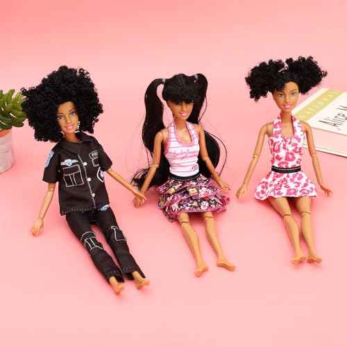 ONEST Set 5 Muñecas Afroamericanas 11.5 Pulgadas miniatura 5