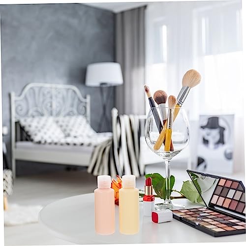 Beatifufu 4Pcs Portable Travel Toiletries Bottles Each Lightweight Refillable Containers for Sunscreen Liquid Soap Shampoo and Lotion Compact Design for Easy Travel Storage