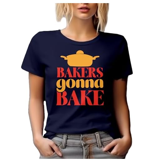 Novidade Camiseta Bright Bakers Gonna Bake Pot Home Gift Idea para amantes de comida, Azul marinho, P