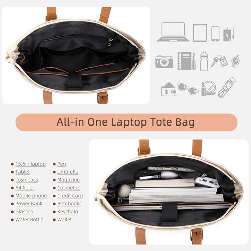 Bolso para laptop mujer 15.6 pulgadas con USB y nylon miniatura 4