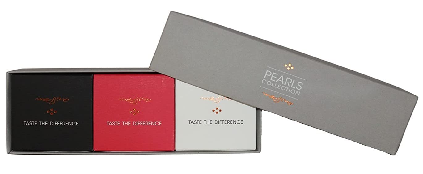 Messino Pearls Collection Gift Set in a Box: Balsamic Pearls - White Balsamic Pearls - Pomegranate Pearls, 3 x 50 ml