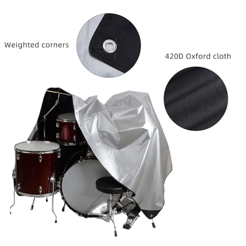 Housse pour batterie robuste anti-poussière pour préserver la longévité de votre instrument