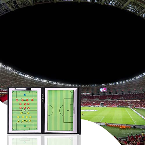 YIJU Tábua de treinamento magnética para treinadores de futebol de prancheta com apagador a seco, ca