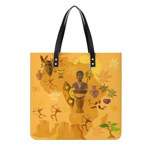 Tote bag pour voyage coutumes tribales, grand sac shopper et sac à main femmes 39x39cm