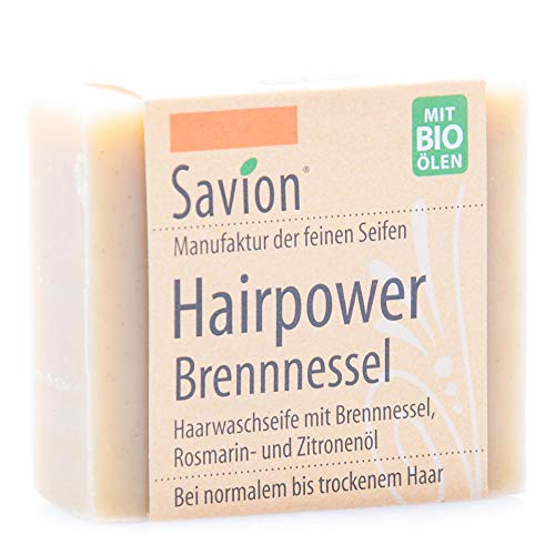 Preisvergleich Produktbild Savion Haarwaschseife Hairpower Brennessel, 85 g