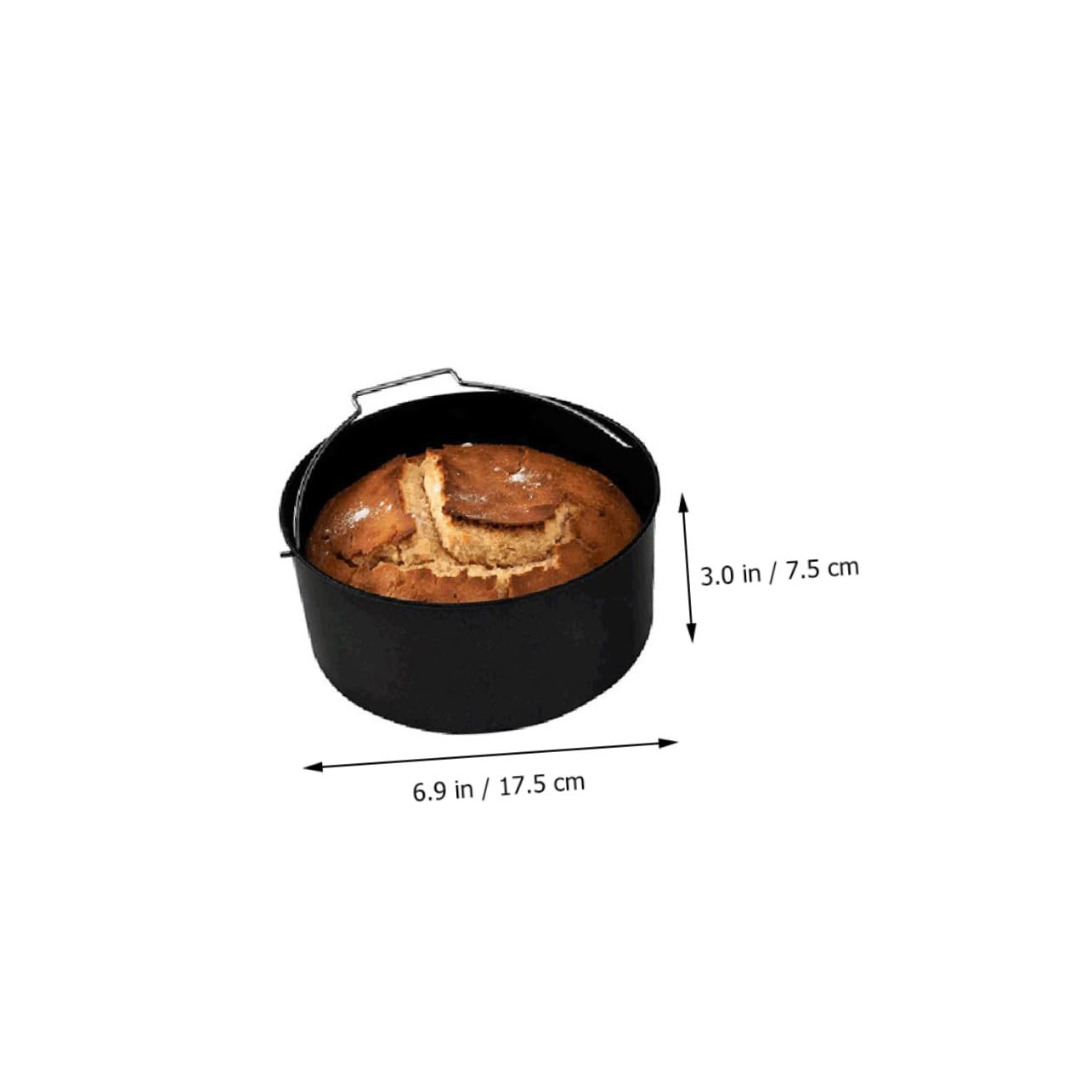 Hohopeti 6 piezas Accesorios para Freidora de Aire Bandejas y Moldes para Hornear Pizza y Pasteles Herramientas de Cocina Antiadherentes para Repostería y Preparación Versátil