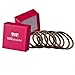 Produktbild HAARallerliebst Silikon Haargummis (9 Stück | braun | 5cm) inkl. Schachtel zur Aufbewahrung (Schachtelfarbe: pink)
