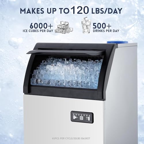 Fabricadora de Hielo 120 lbs/24h Acero Inoxidable miniatura 4