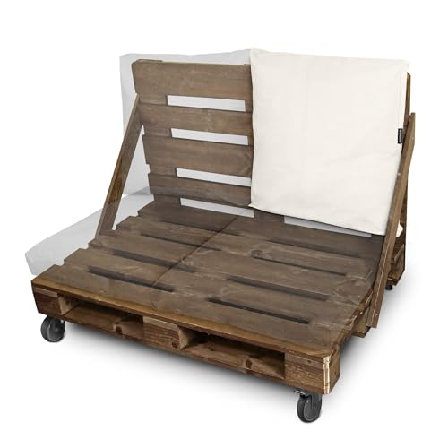 HAPPERS Cojín de Suelo Naylim Mate Impermeable Multiusos para Exterior, Banco y Palets - Comodidad y Versatilidad en un sólo Cojín Crudo 60x60 - imagen 2