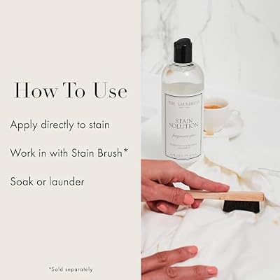 The Laundress Stain Solution, Laundry Stain Treatment, 16 Fl Oz Whites Detergent, Concentrated Laundry Detergent Liquid, Classic Scent, 32 oz.