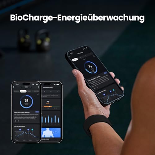 Amazfit Helio Strap Smart Band Fitness-Tracker, 24/7 Aktivitäts und Schlaftracker mit Herzfrequenz, 10 Tage Akkulaufzeit, 50+ Sportmodi, Krafttraining, HYROX, Kein ABO erforderlich für Android&iPhone