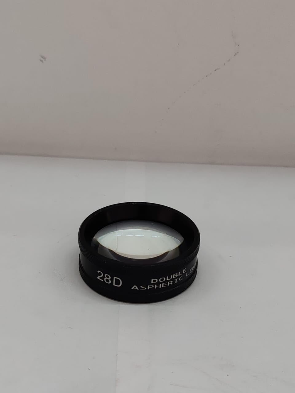 Lente asferica doppia 28D e custodia oftalmologia e optometria